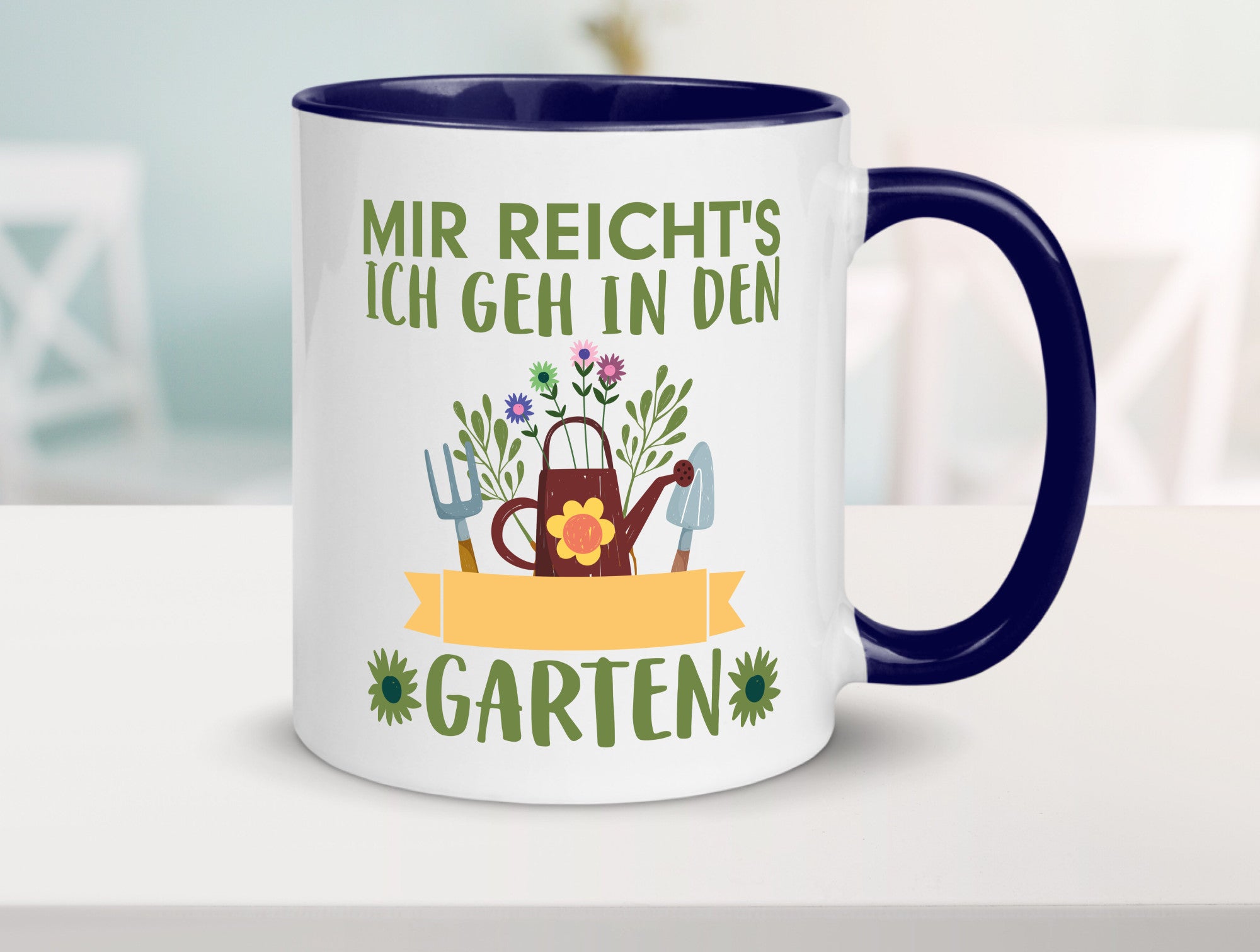 Ich geh in den Garten | Gärtner Tasse Gartenarbeit Humor Arbeit Kollegen Büro