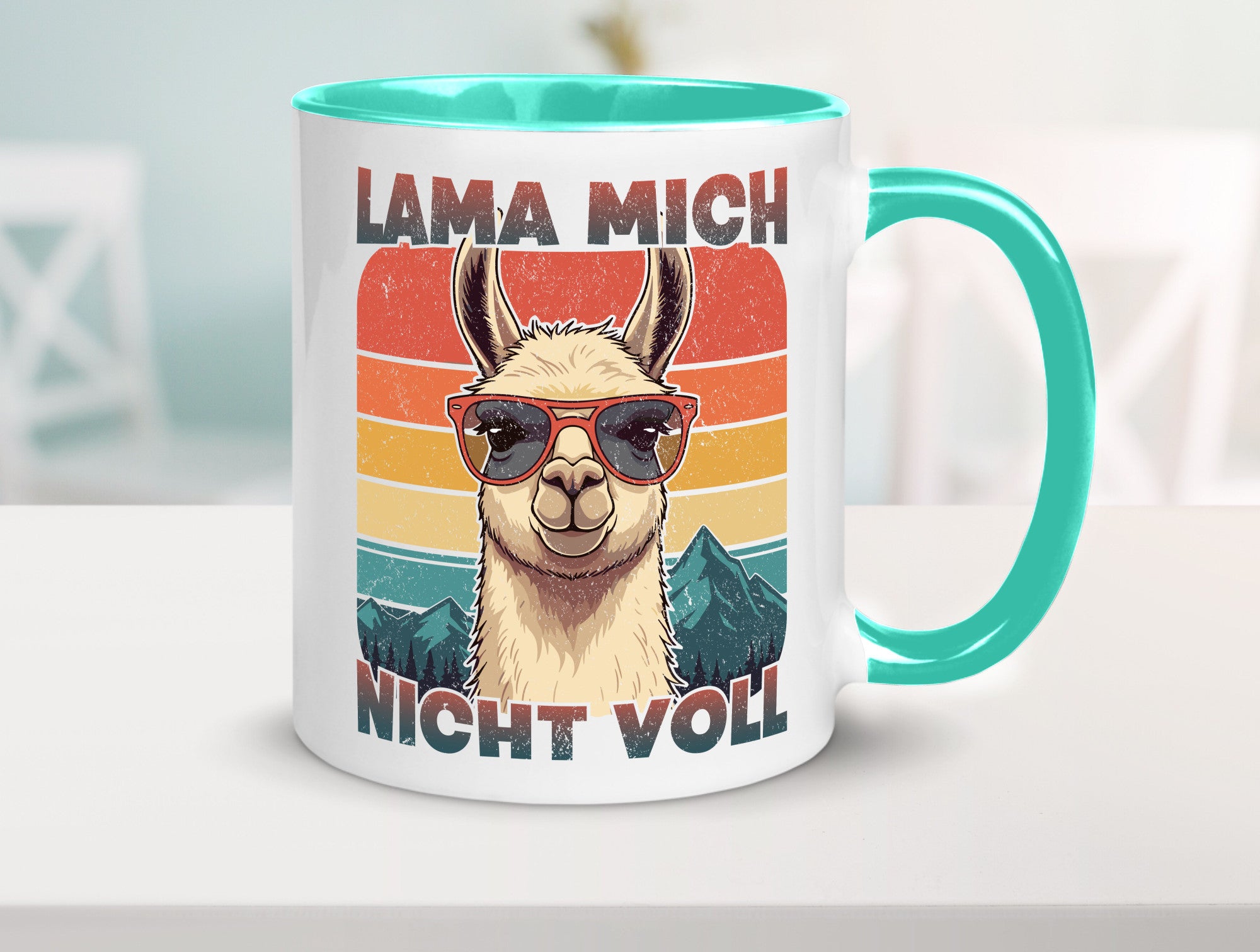 Lama mich nicht voll | Alpaka Kamel Retro lustig Humor Geschenkidee Geschenk