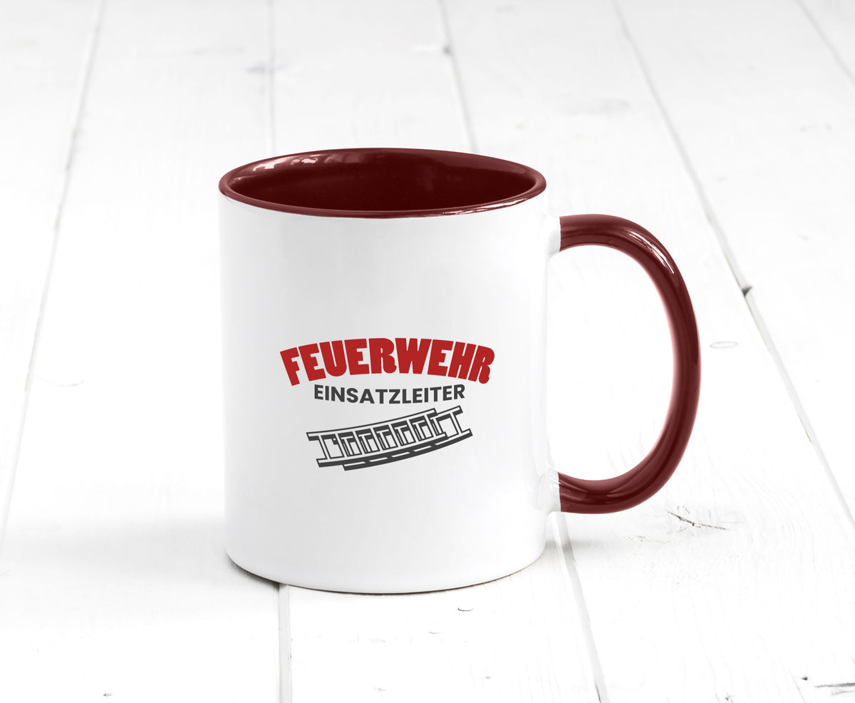 Feuerweher Einsatzleiter | Feuerwehrmann Feuerlöscher Geschenk Humor Tasse