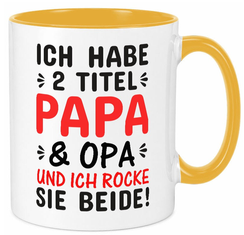 Papa und Opa | Männer Tasse Rocker Humor Geschenkidee Familie