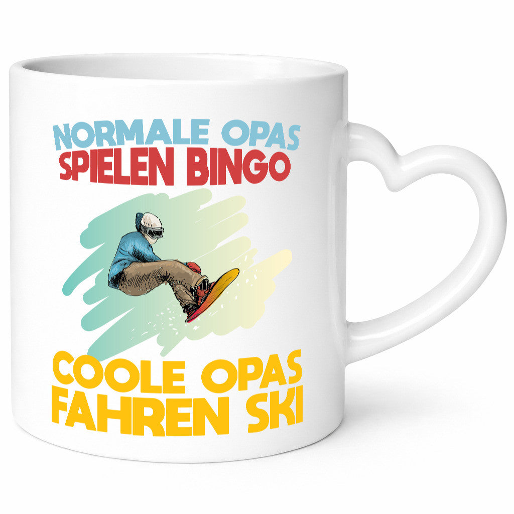 Normale Opas spielen Bingo, coole fahren Ski | Snowboard Humor Familie