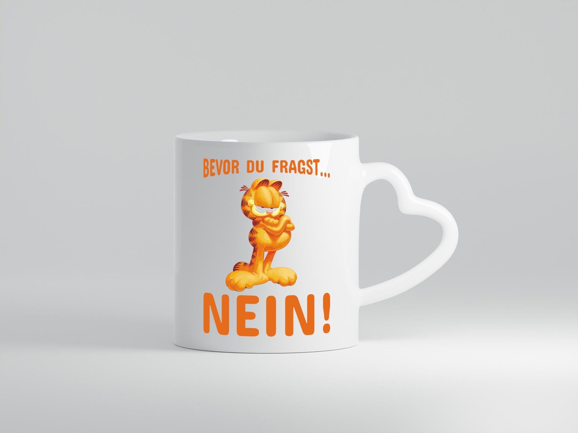 Bevor du fragst? Nein! | grimmige Katze Spruchtasse lustig Tierliebhaber Humor