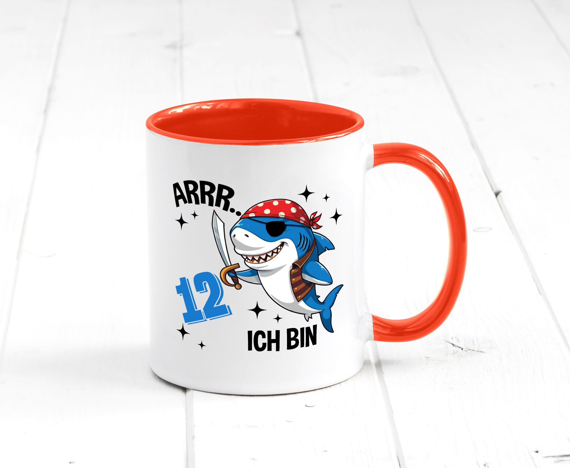 12. Geburtstag | 12 Jahre Arr Pirat Hai Piraten Geschenk Geschenkidee lustiger