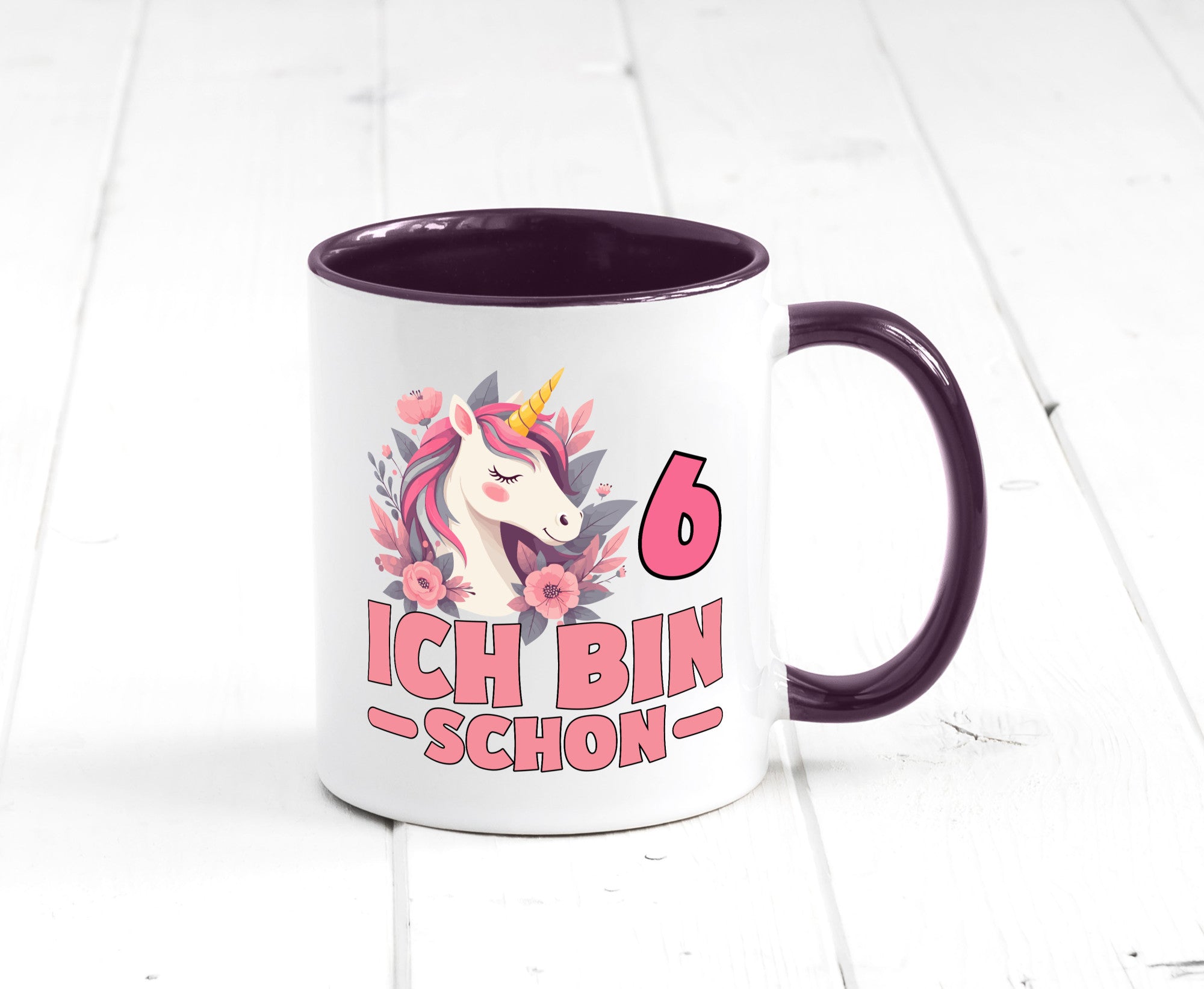 6. Geburtstag | 6 Jahre Einhorn bin schon Mädchen Geschenk Geschenkidee