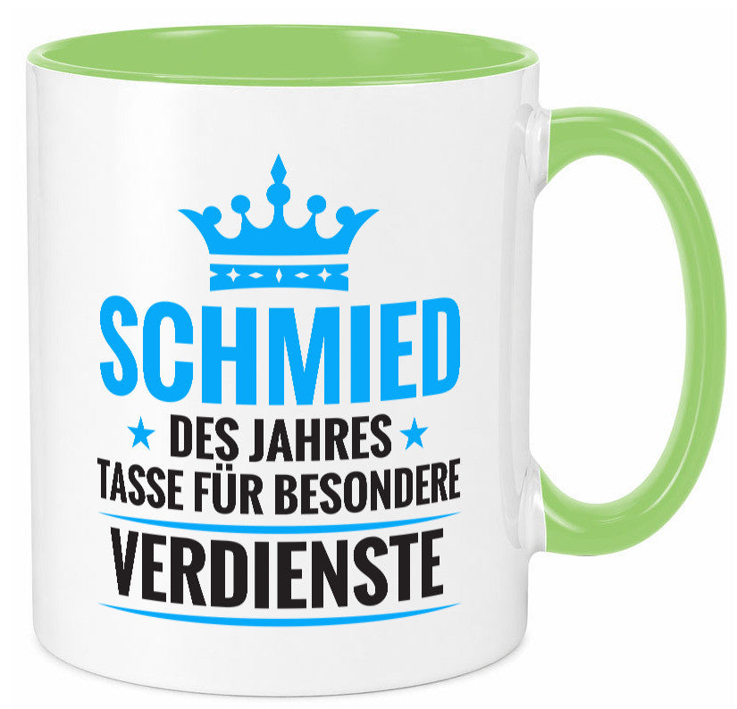Besonderer Verdienst: Schmied | schmieden Humor Geschenkidee Tasse