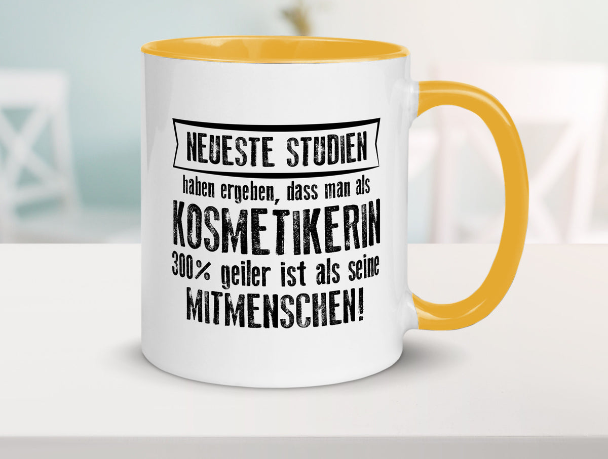 Neuste Studien: Kosmetikerin | Kosmetik Stylistin Geschenk Humor Geschenkidee Tasse
