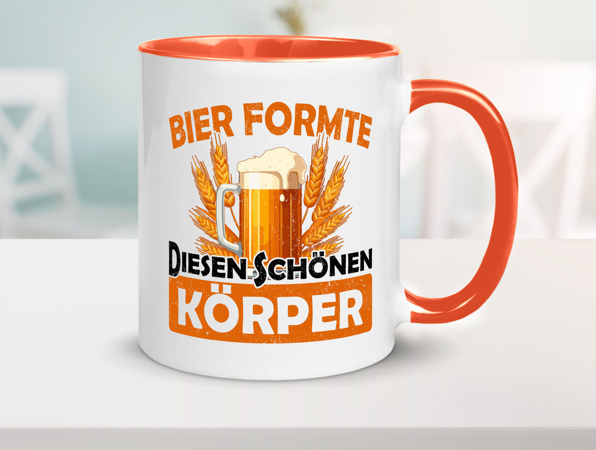 Bier förmte diesen Körper | bierliebhaber v2 Humor Geschenkidee Tasse