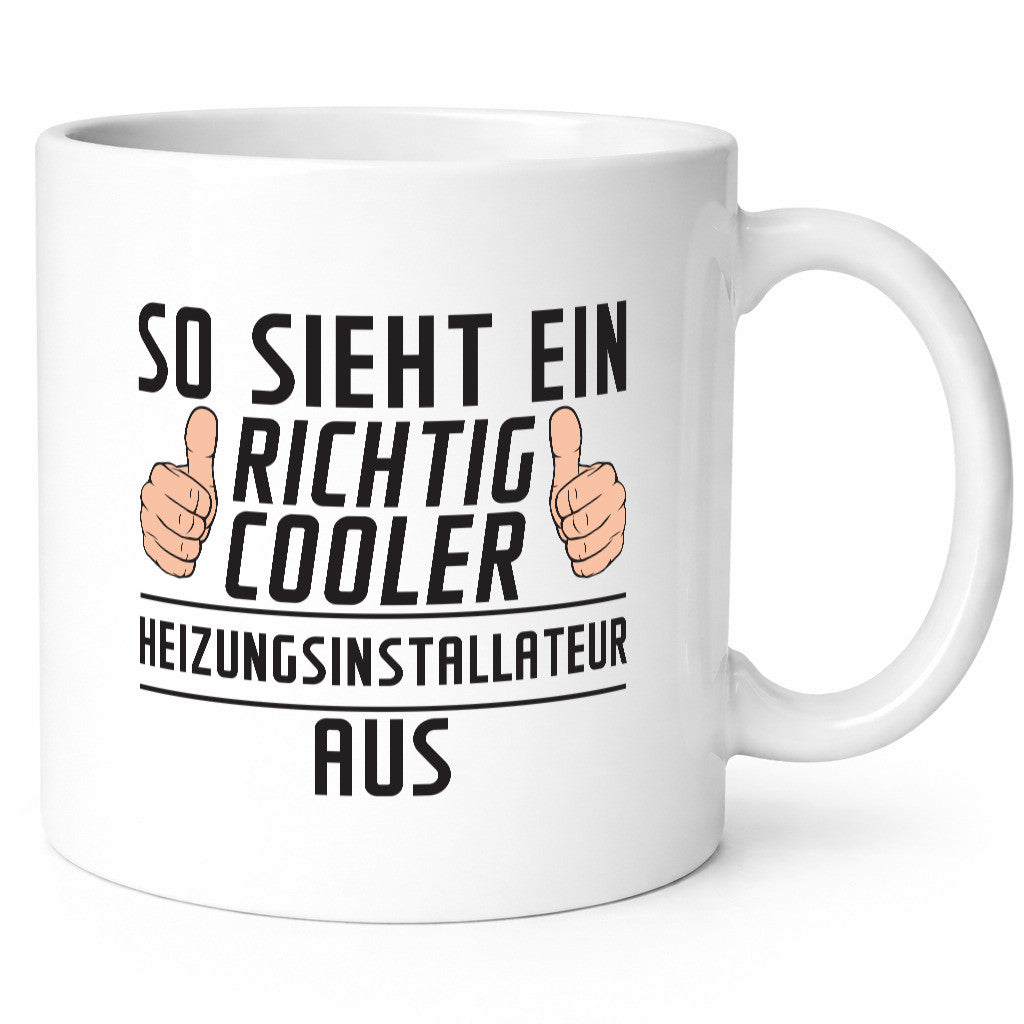 Richtig Cooler Heizungsinstallateur | Heizungsbauer Humor Geschenkidee Tasse