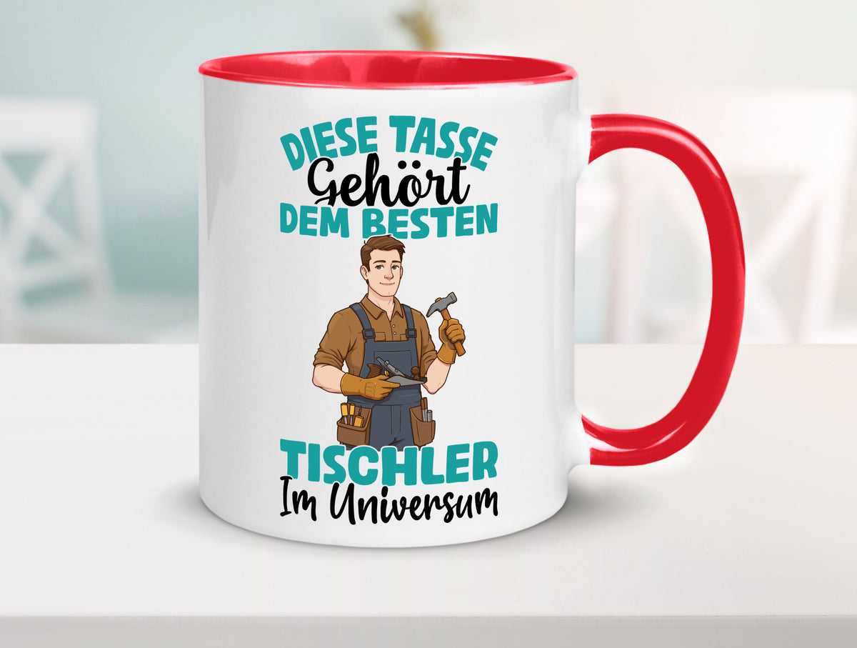 Im Universum: Tischler | Handwerk Beruf Tischlerei Geschenkidee Arbeit Kollegen Tasse