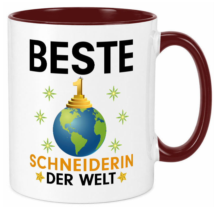 Welt Beste Schneiderin | Beruf Schneiderei lustiger Spruch Geschenk Arbeit Tasse