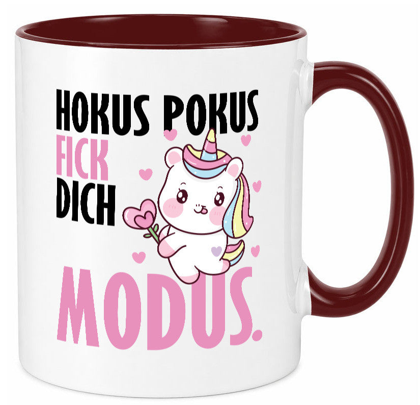 Hokus Pokus lustiger Spruch Geschenk Humor Geschenkidee Tasse
