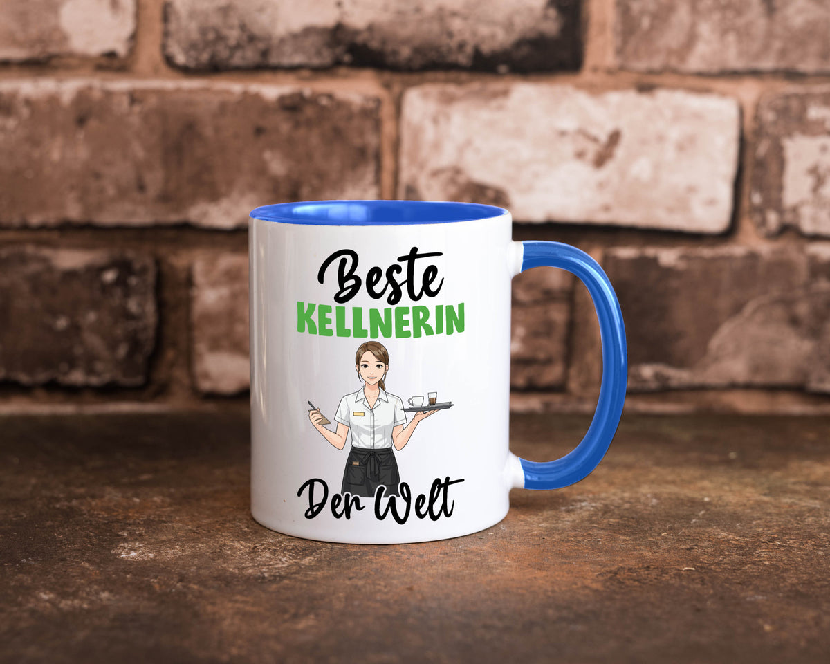 Beste Kellnerin | Beruf kellnern Bedienung v2 Humor Arbeit Kollegen Büro Tasse