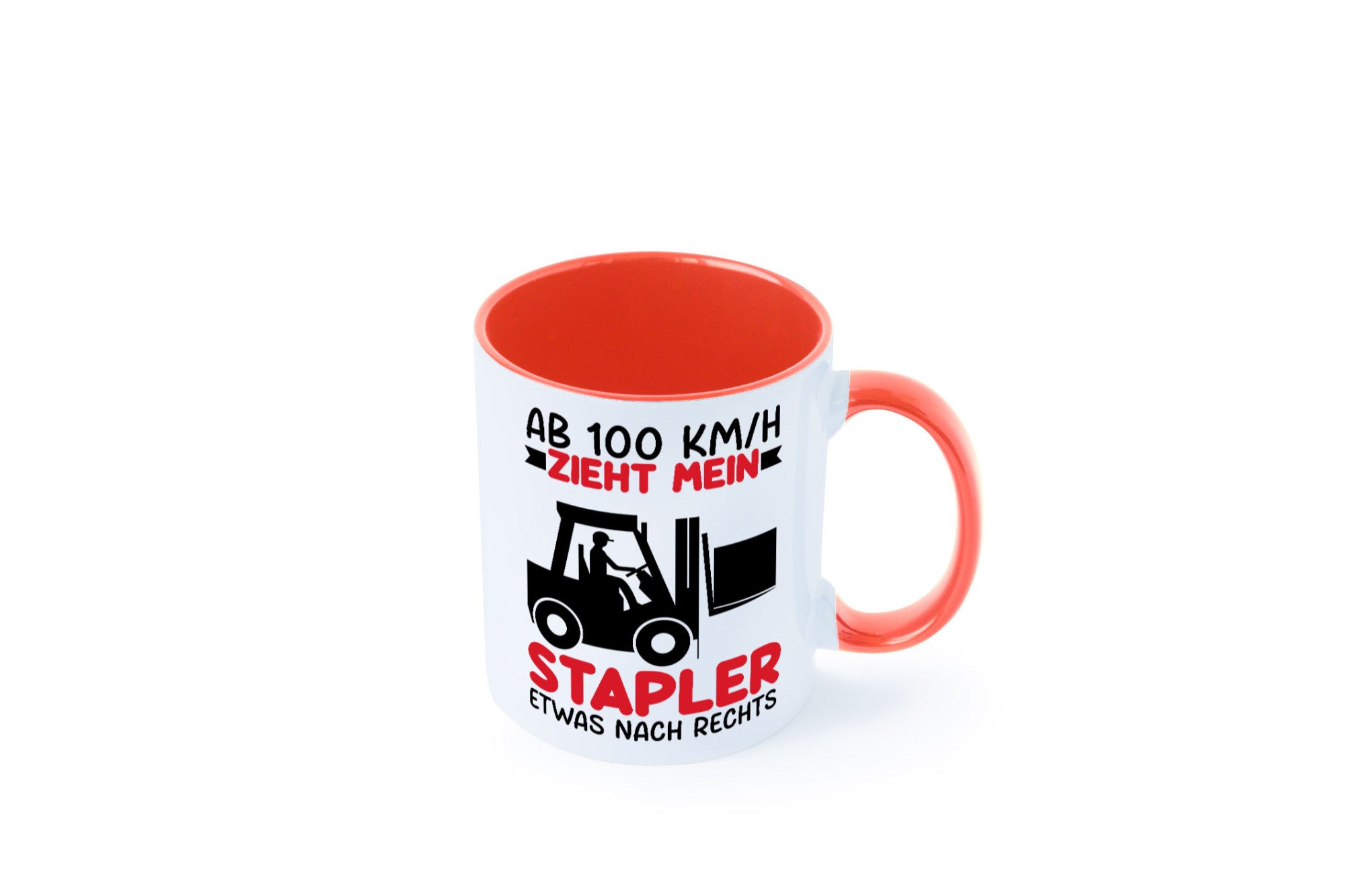 Stapler zieht nach Rechts | Staplerfahrer Arbeit Geschenkidee Kollegen Büro
