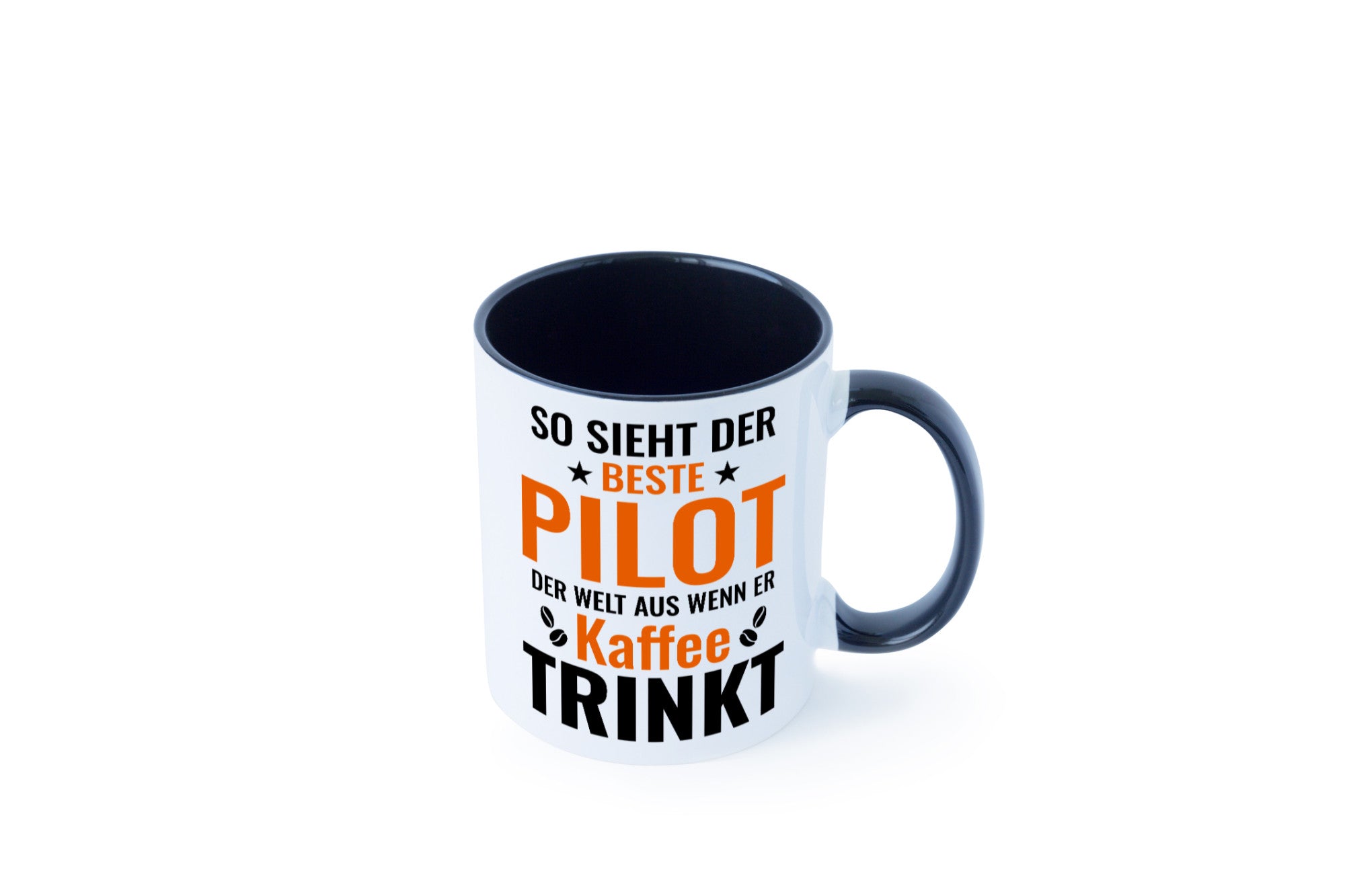 Kaffee trinkt: Pilot | Flugzeug Piloten lustiger Spruch Geschenk Humor