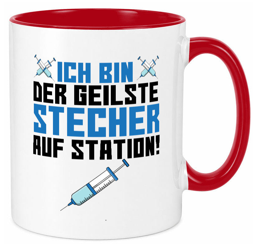 Ich bin der geilste Stecher | Pfleger Arzt Spritze lustig Humor Geschenkidee