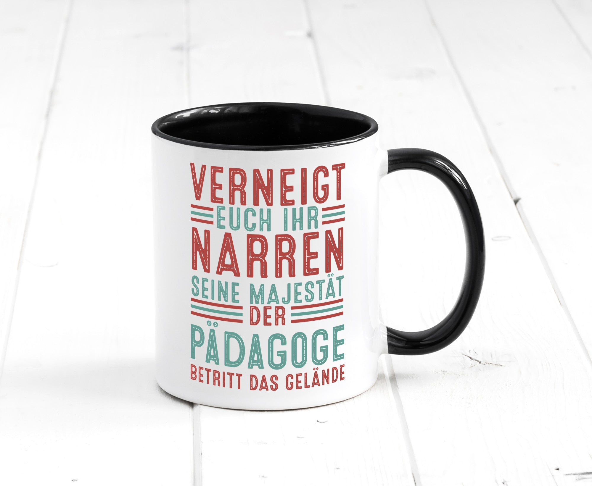 Verneigt euch: Pädagoge | Pädagogik Humor Geschenkidee Tasse