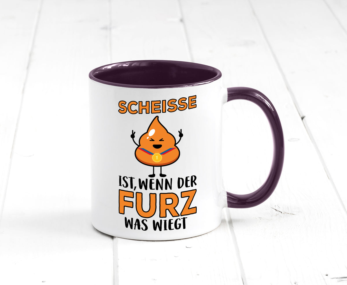 Scheisse ist lustiger Spruch Geschenk Humor Geschenkidee Tasse