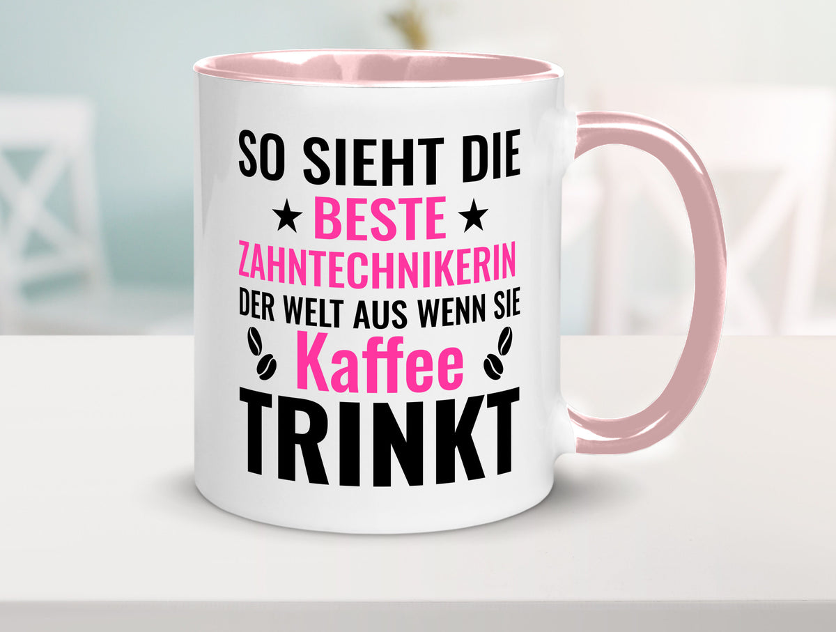 Kaffee trinkt: Zahntechnikerin | Zahnmedizin lustiger Spruch Geschenk Humor Tasse