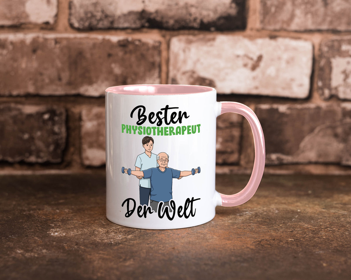 Bester Physiotherapeut v3 Geschenk Humor Geschenkidee lustiger Spruch Tasse