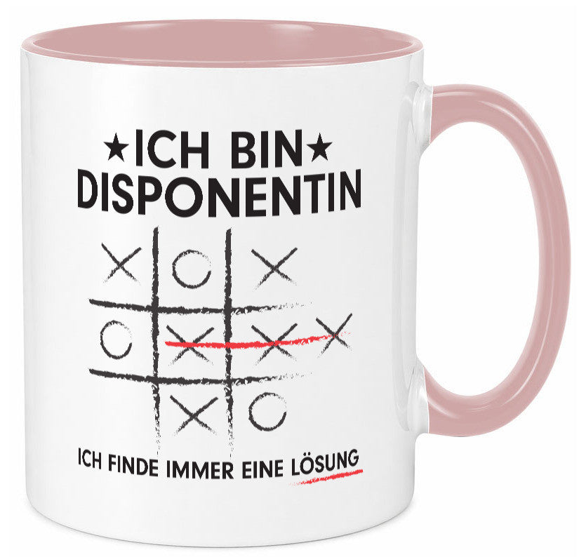 Lösung finden: Disponentin | Zuteilerin v2 lustiger Spruch Geschenk Humor Tasse