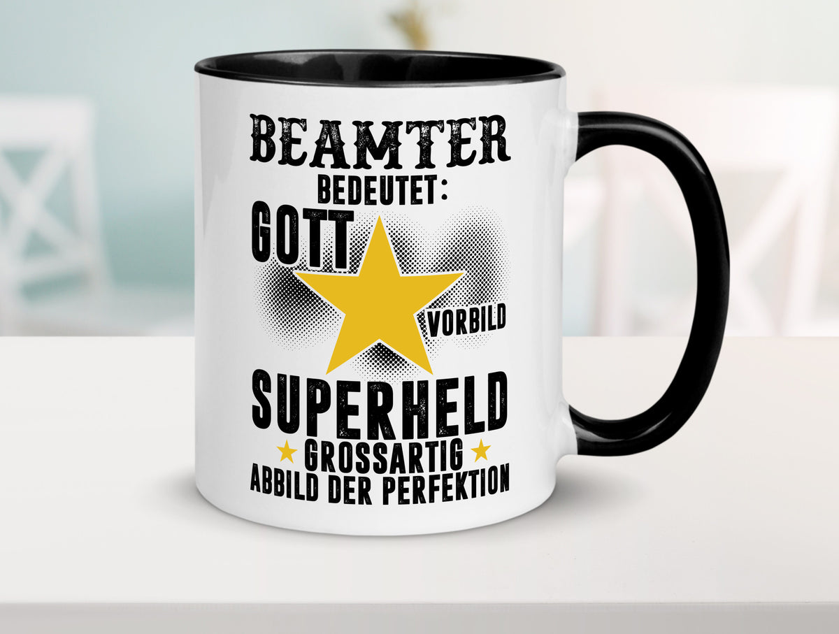 Bedeutung von Beamter | Verbeamtung öffentlicher Dienst Humor Geschenkidee Tasse