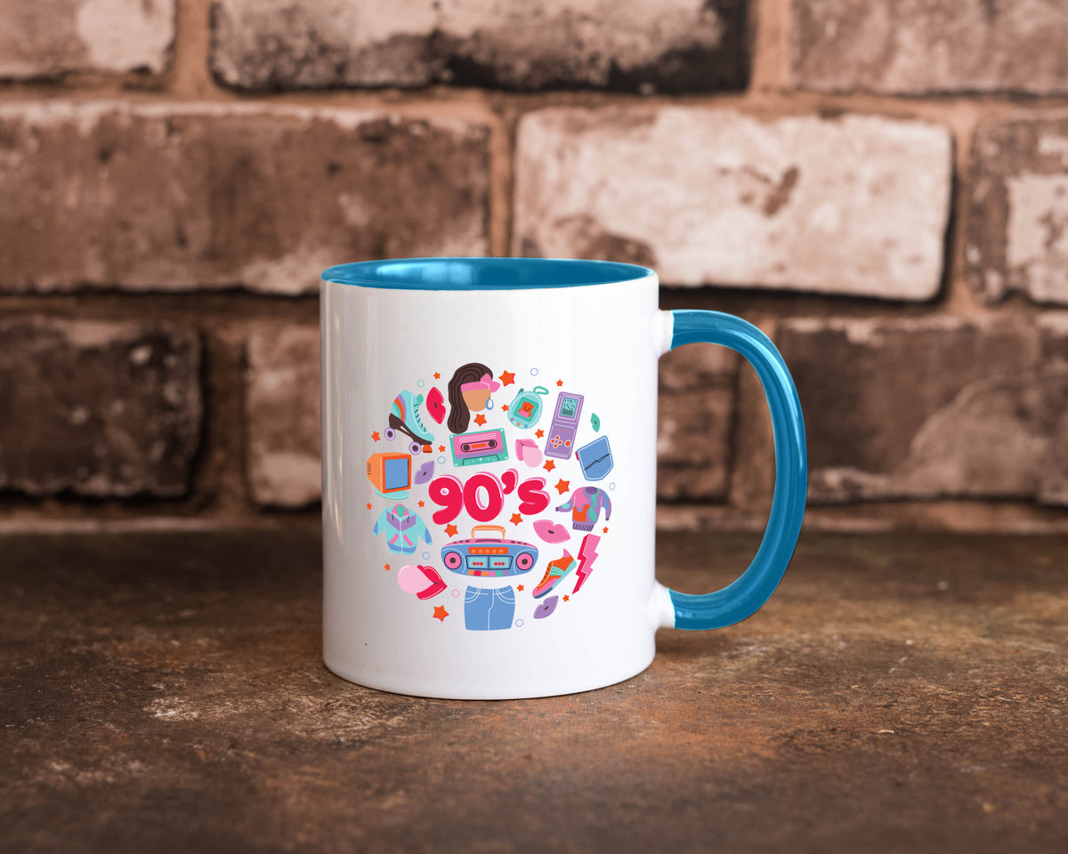 90er Jahre | Alte Zeit Nostalgie Humor Geschenkidee Tasse