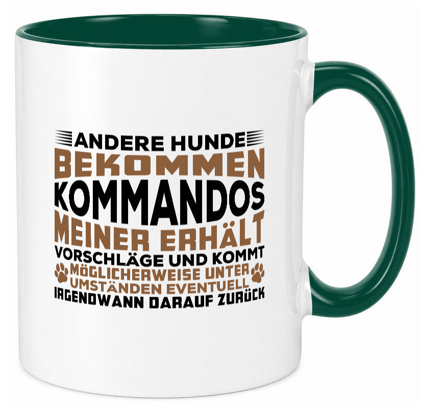 Hunde Training | Hundebesitzer Tasse Hundekommando vl4 Geschenk Tierliebhaber
