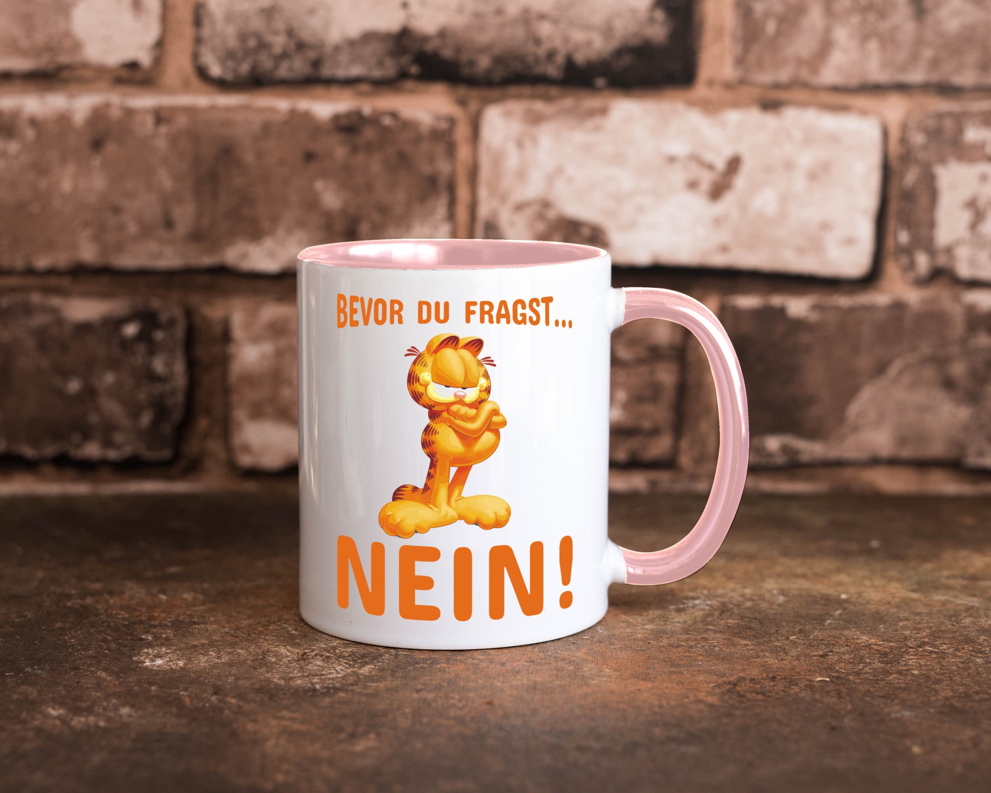 Bevor du fragst? Nein! | grimmige Katze Spruchtasse lustig Tierliebhaber Humor