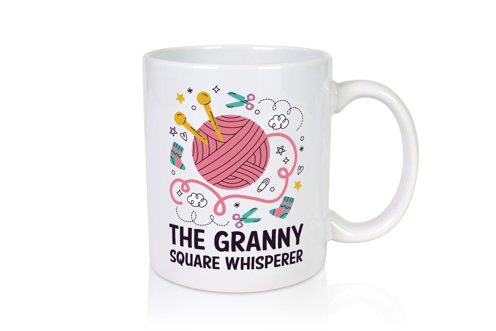 The Granny Square Whisperer | Socken Schere, lustiger Spruch Geschenk Humor