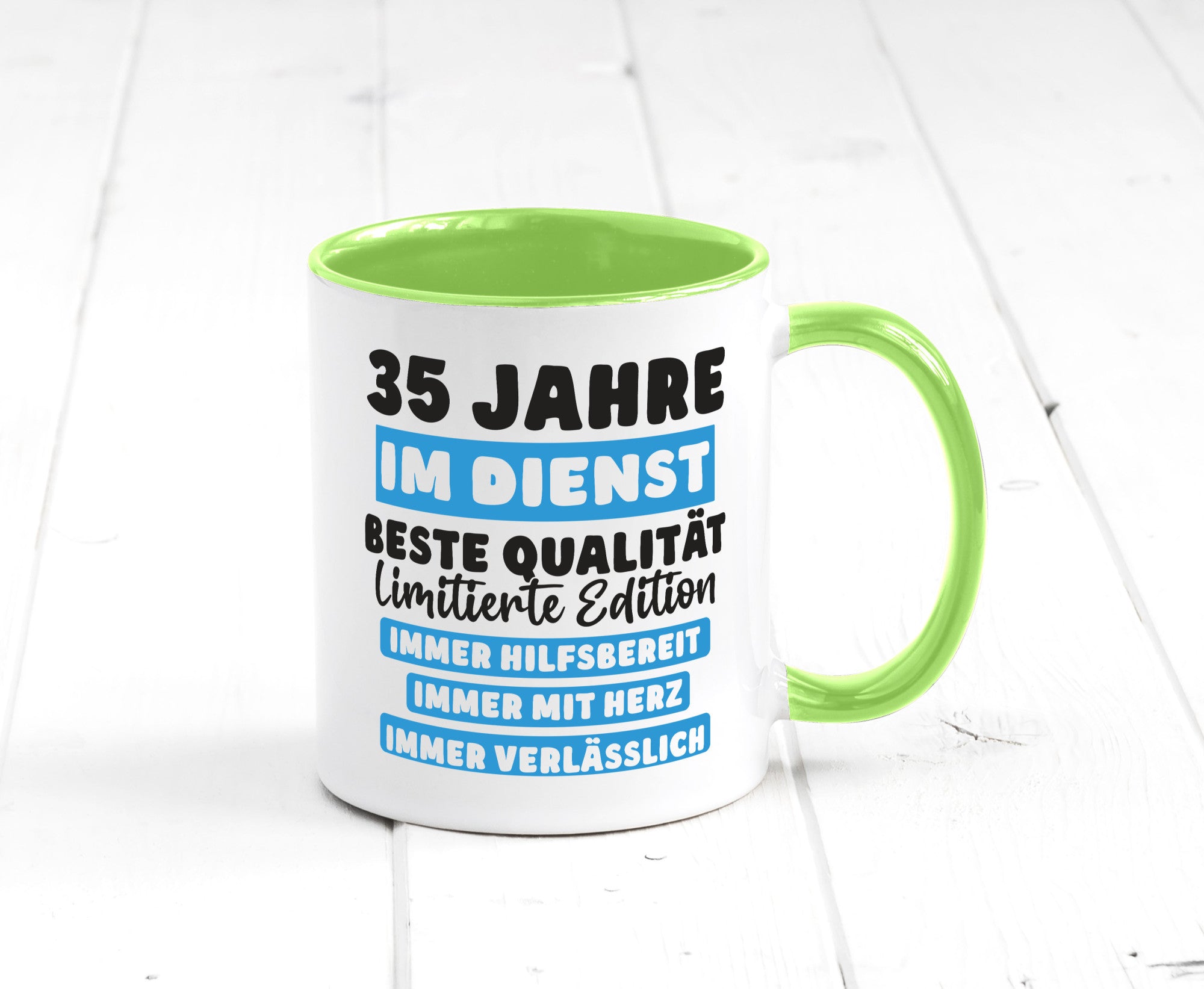 35 Jahre im Dienst | Jubiläum Arbeit v6 lustiger Spruch Geschenk Kollegen Büro