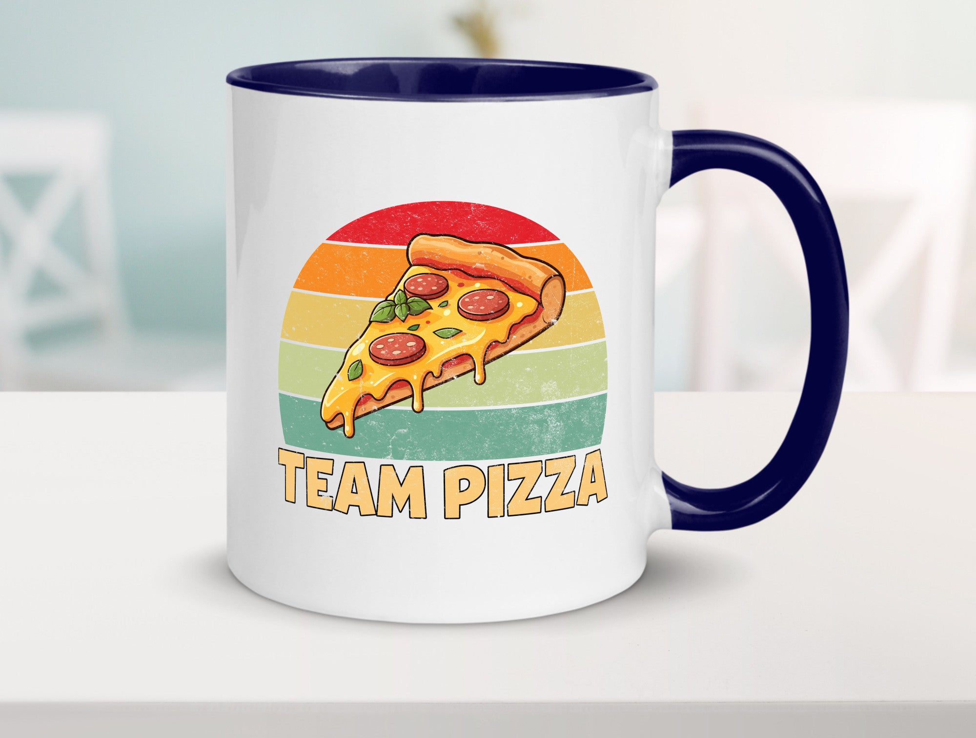 Team Pizza | Pizzaliebhaber Lover v2 Geschenkidee Humor Tasse
