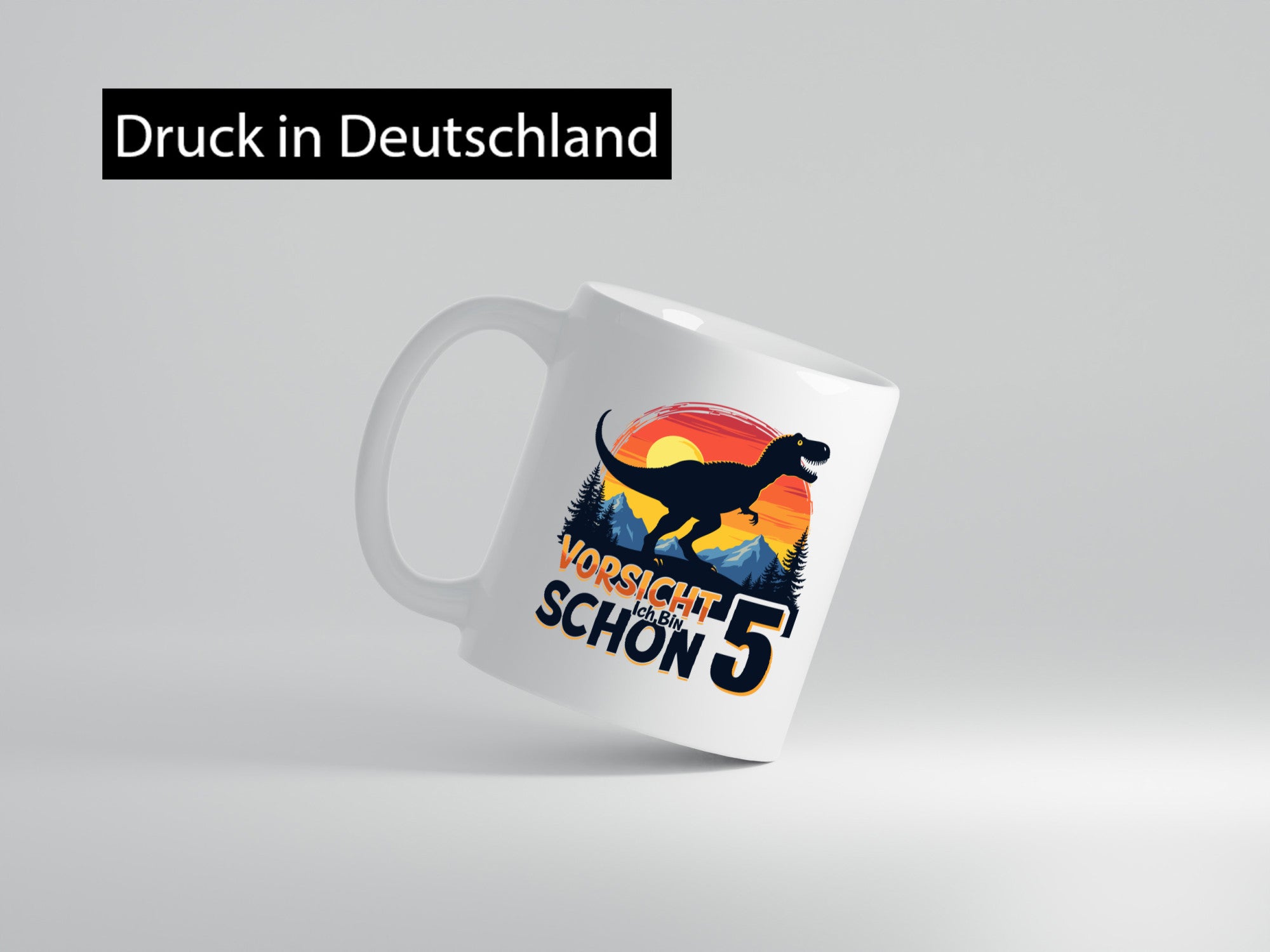5. Geburtstag | 5 Jahre Dinosaurier v2 Humor Geschenkidee Tasse