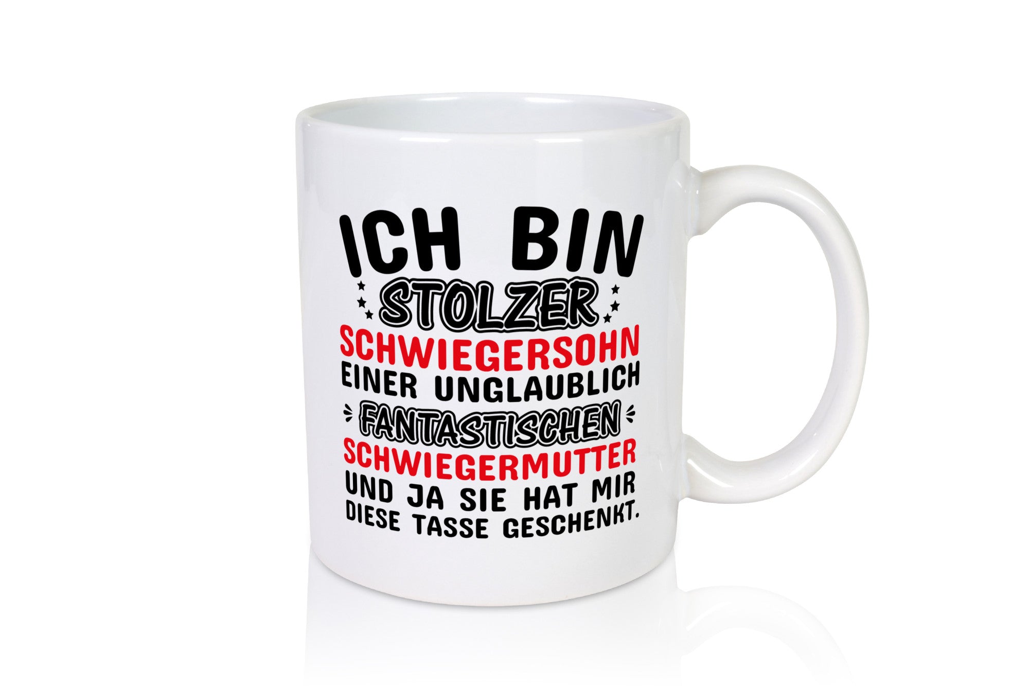 Stolzer Schwiegersohn einer Schwiegermutter Geschenkidee Familie Humor Tasse