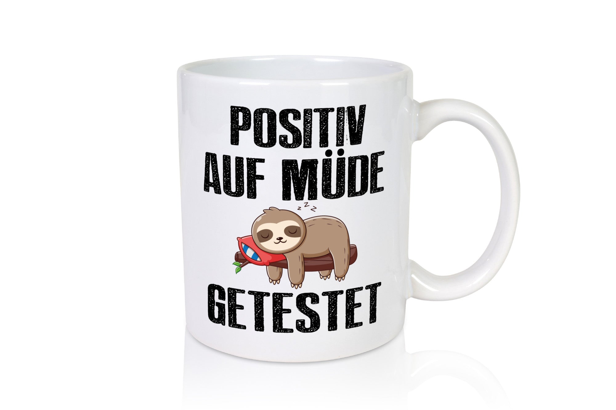 Auf müde getestet | Spruchtasse Faultier Morgenmuffel Geschenk Tierliebhaber