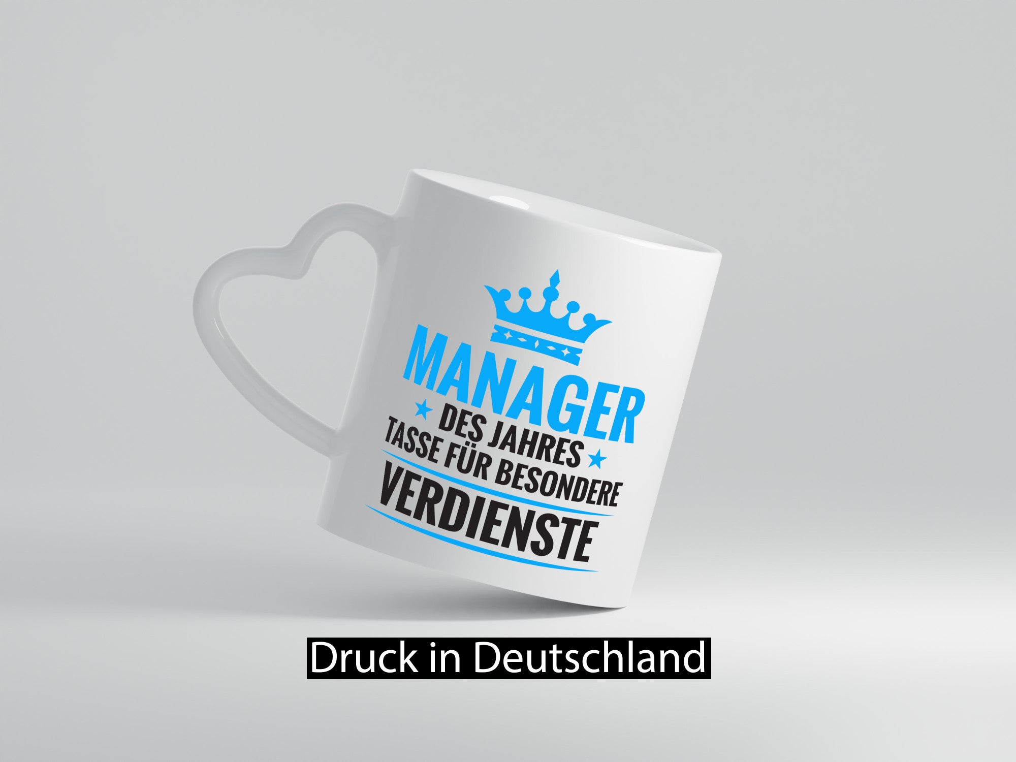 Besonderer Verdienst: Manager | Management Geschenkidee Humor Tasse
