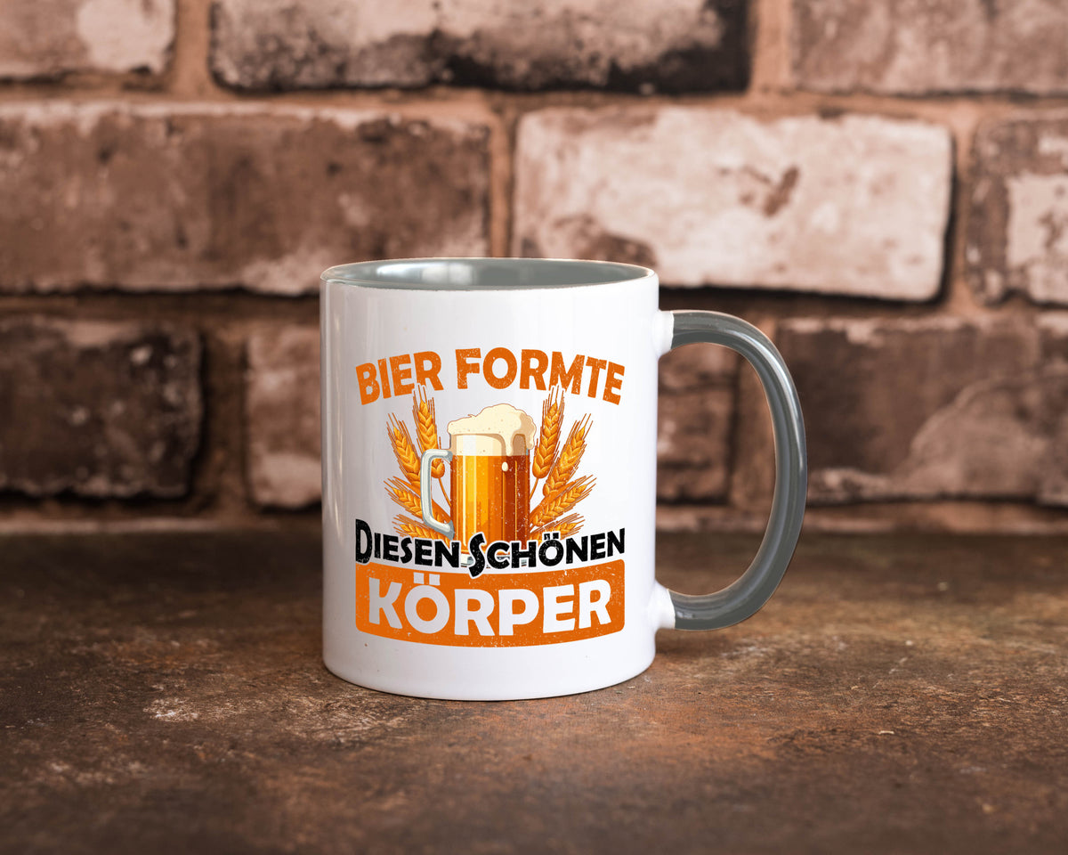 Bier förmte diesen Körper | bierliebhaber v2 Humor Geschenkidee Tasse