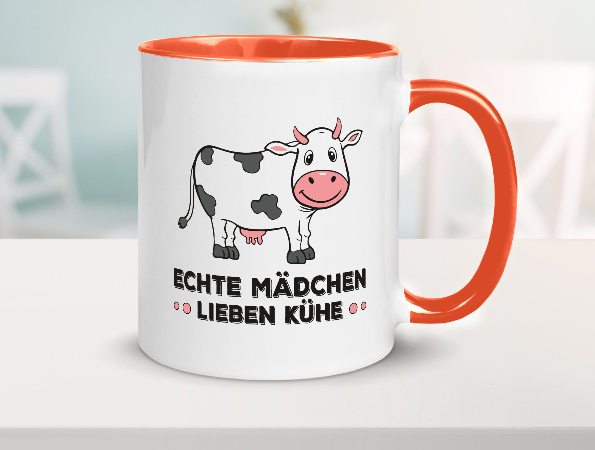 Echte mädchen lieben Kühe | Farm Farmer Bauer lustiger Spruch Geschenk Humor