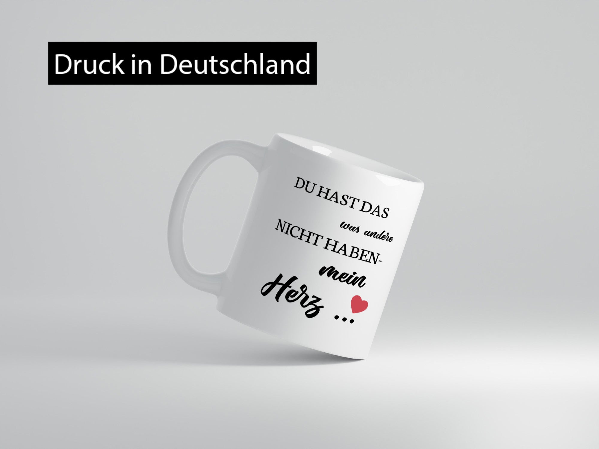 Du hast mich | mein Herz Paar Geschenk Humor Geschenkidee lustiger Spruch Tasse