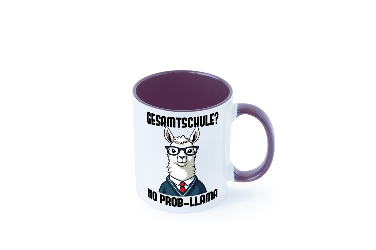 Gesammtschule | no prob-llama Einschuldung Humor Geschenkidee Tasse