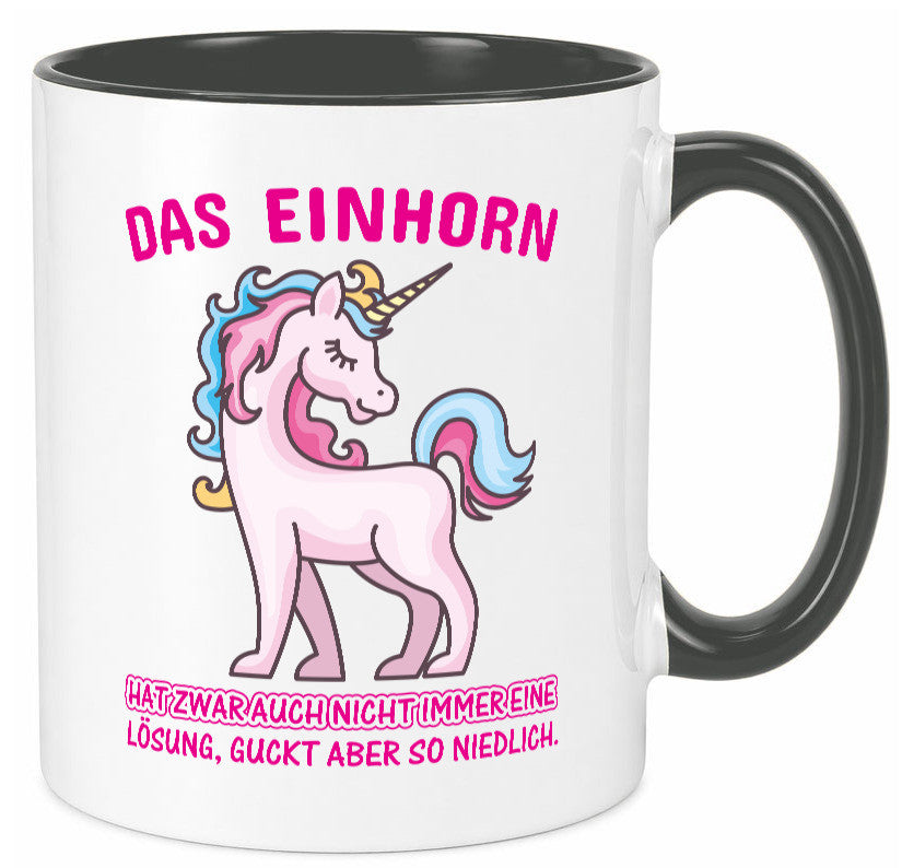 Niedliches Einhorn | lustige Tasse Frauen Mädchen lustiger Spruch Geschenk