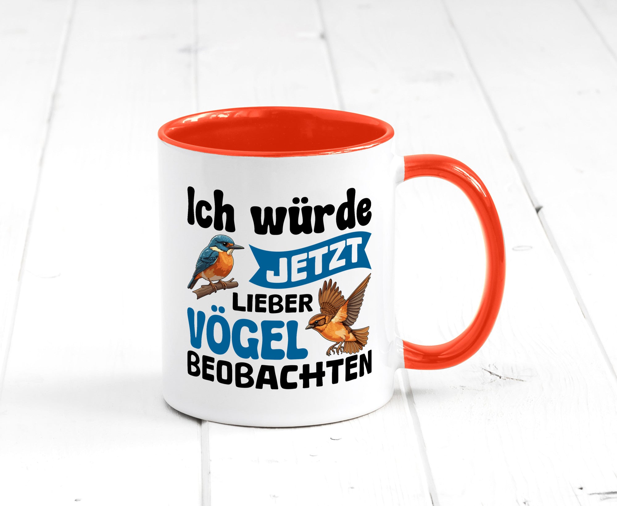 Vögel beobachten | Vogel lustig Humor Geschenkidee Geschenk Tasse