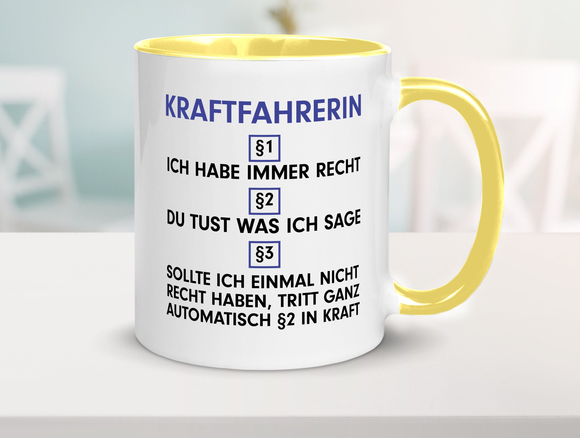Ich habe immer Recht Kraftfahrerin | Lastwagen LKW lustig Humor Geschenkidee