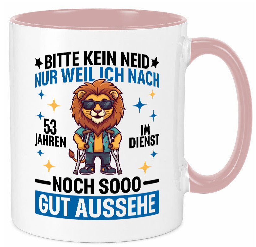 53 Jahre im Dienst | Arbeitsjubiläum Arbeit Geschenkidee Kollegen Büro Humor Tasse
