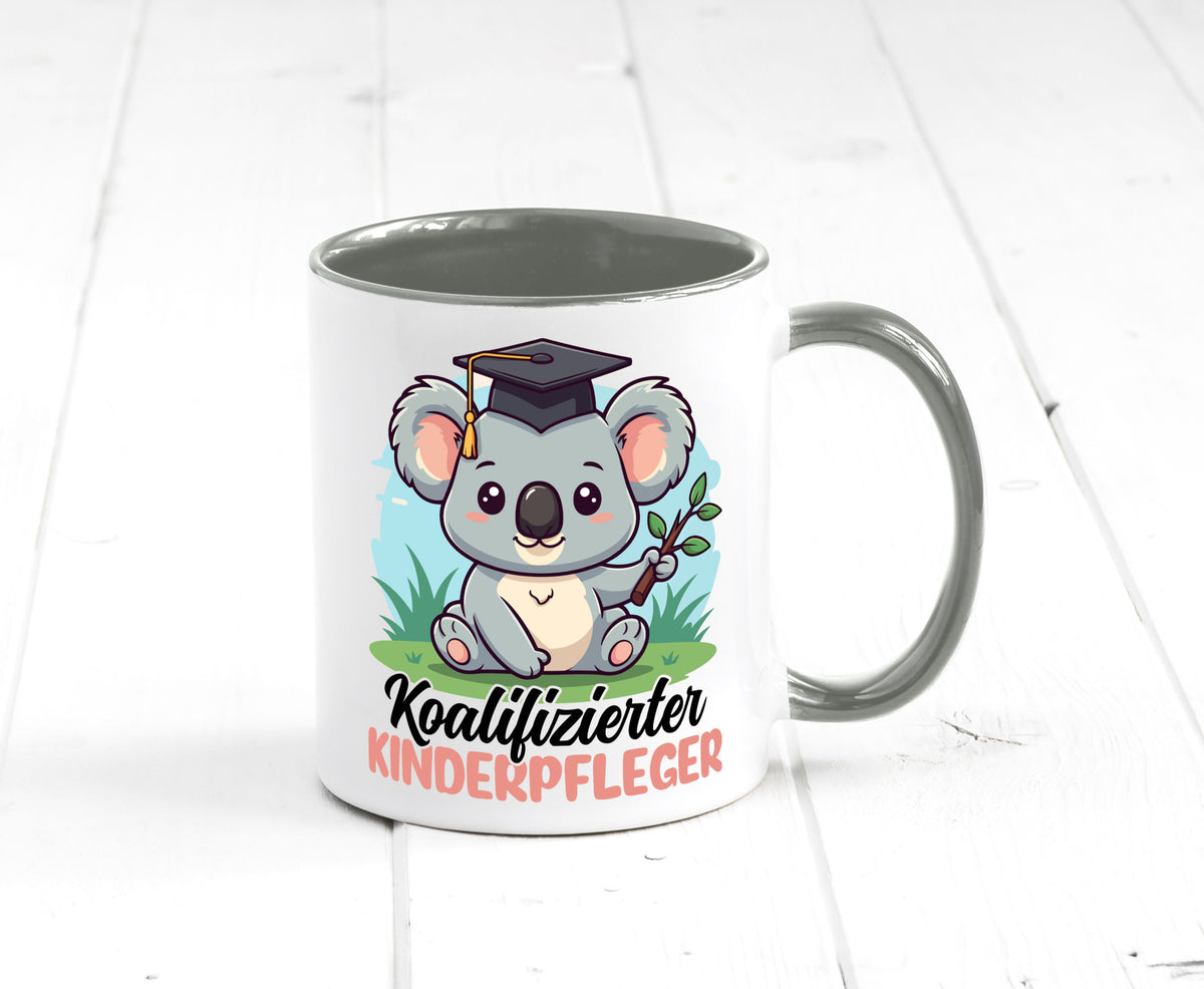 Koalifizierter Kinderpfleger | Pfleger Kinder Geschenkidee Humor Tasse