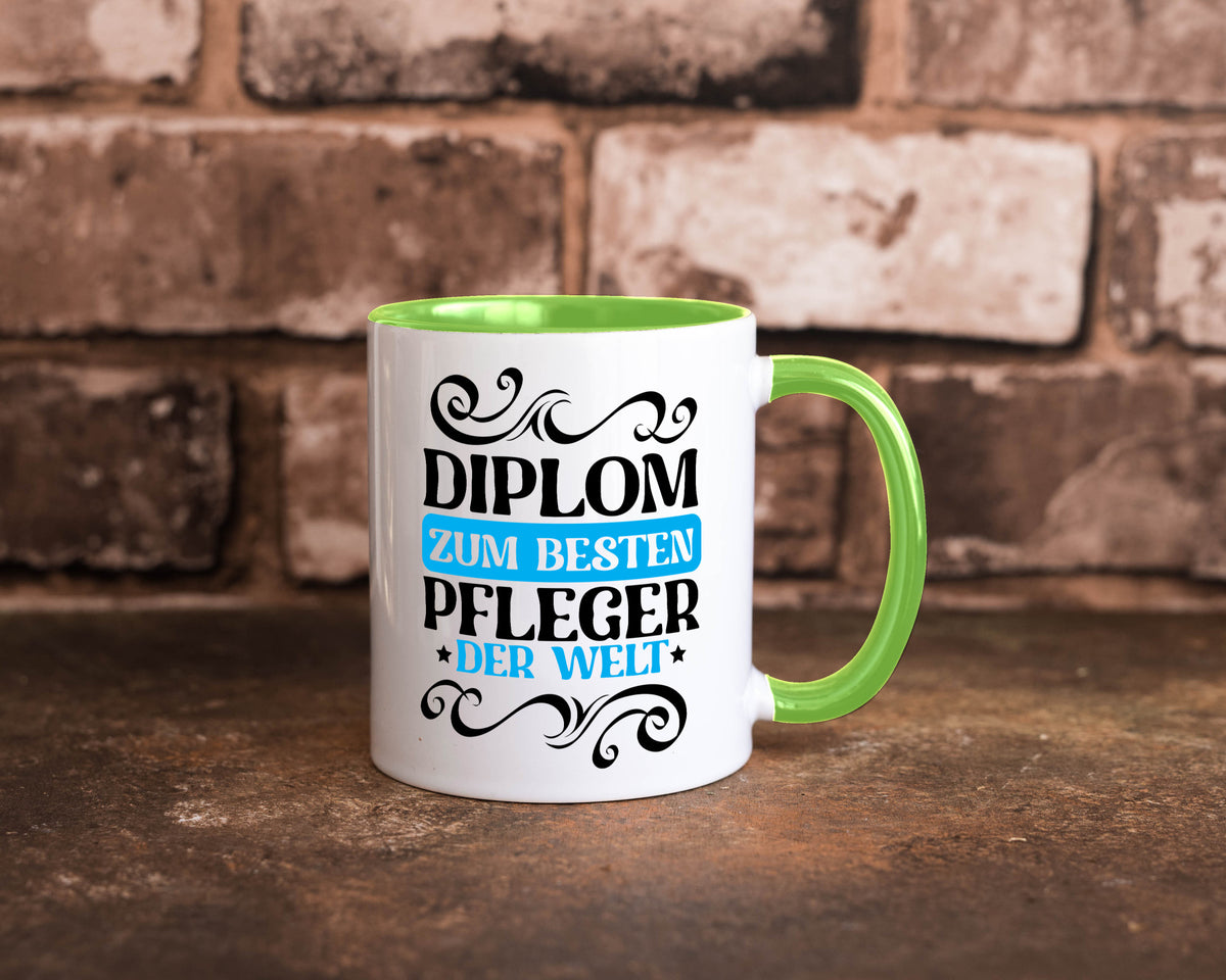 Bester Pfleger der Welt | Altenpfleger Pflegekraft lustig Humor Geschenkidee Tasse