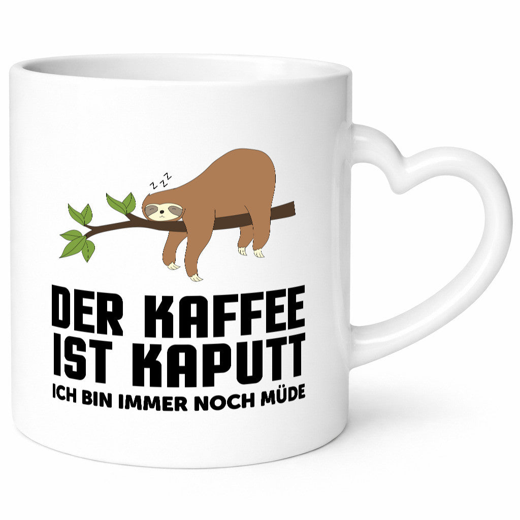 kaffee ist kaputt ich bin noch müde | Faultier schlafen Geschenkidee