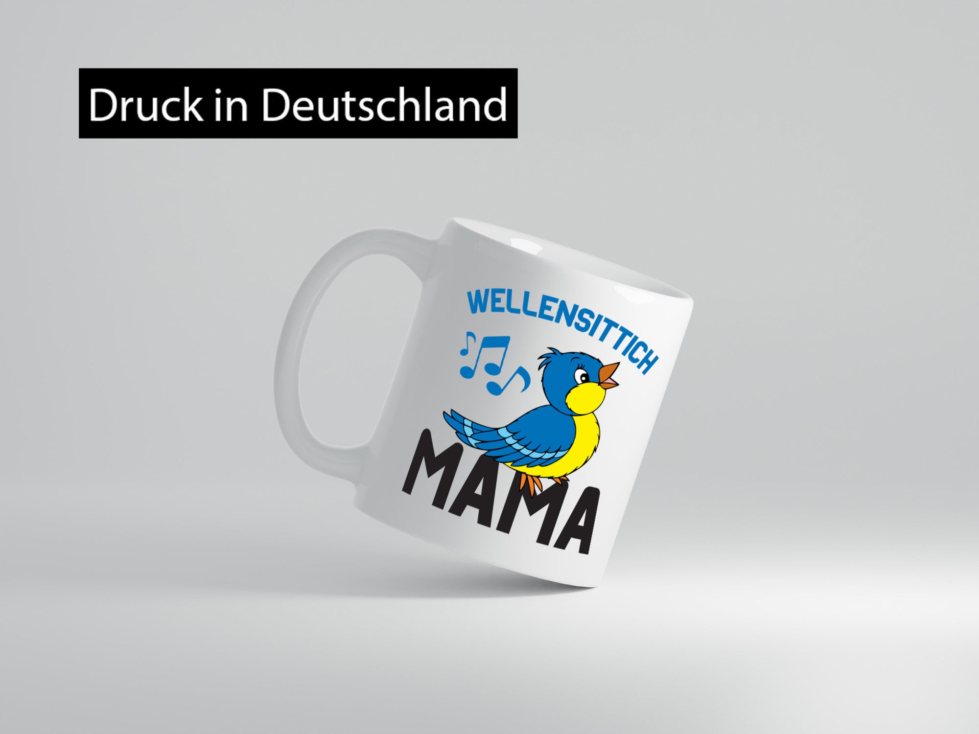 Wellensittich Mama | Vogelbesitzerin Vögel v2 lustig Familie Geschenkidee