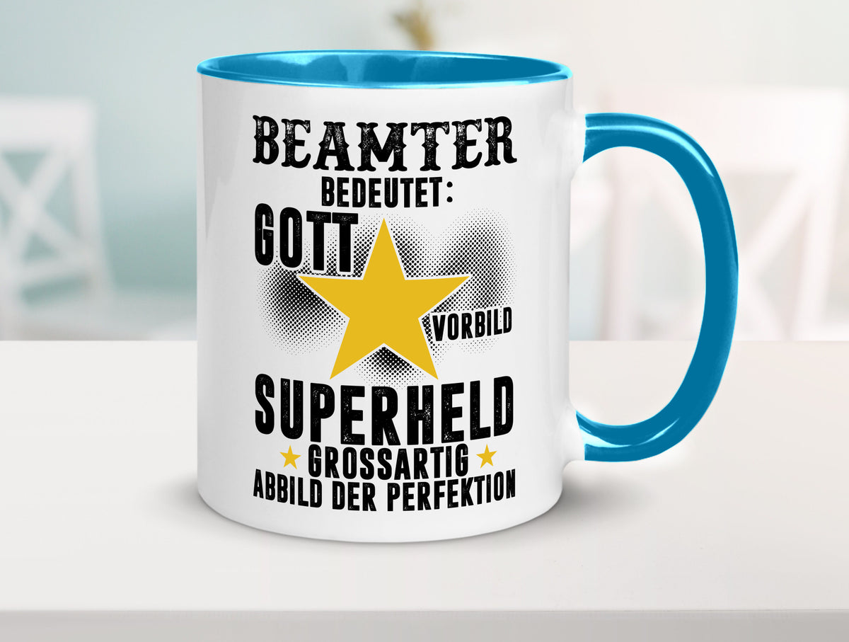 Bedeutung von Beamter | Verbeamtung öffentlicher Dienst Humor Geschenkidee Tasse