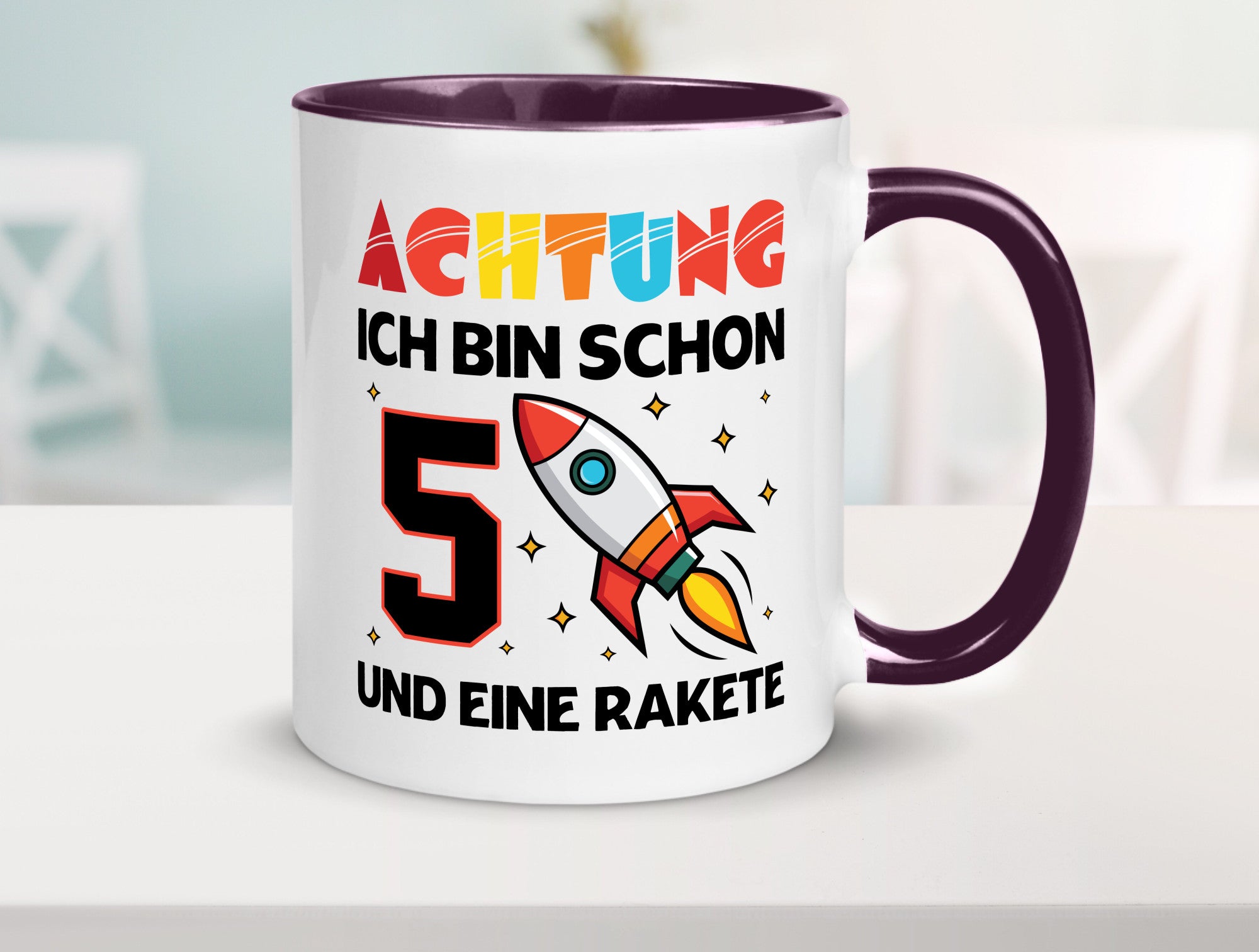 5. Geburtstag | Rakete Weltraum 5 Jahre Galaxy lustig Geschenkidee Geschenk
