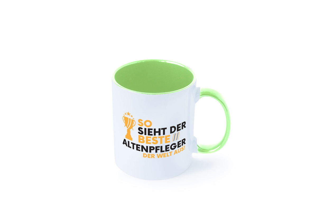 Der Weltbeste Altenpfleger | Pflegepersonal Altenheim lustig Humor Geschenkidee Tasse